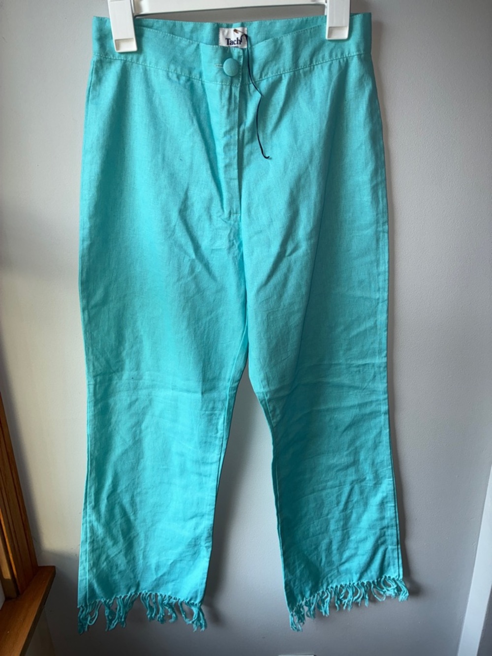 TACH  Fringe Wide-Leg Cropped Pants